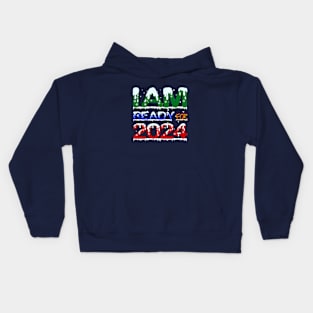 Frosty Resolutions: Ready for 2024 Kids Hoodie